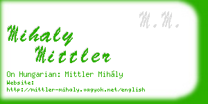 mihaly mittler business card